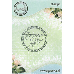 Stempel - Zaproszenie na sesję foto - koło 1 - Agateria