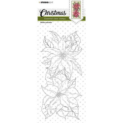 Stempel przezroczysty - StudioLight - Christmas Slimline Poinsettia