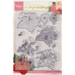 Stempel warstwowy - Marianne Design - Tiny's poinsettia - poinsecja