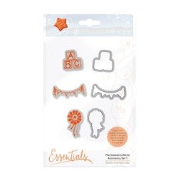 Stempel +  wykrojnik - Tonic Studios - Accessory Set 1 klocki girlanda kotylion