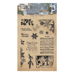 StudioLight - Stempel przezroczysty - Vintage winter elements