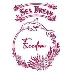 Szablon 21x29,7  - Stamperia - Sea Dreams freedom