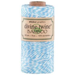 Sznurek Aqua & White Eco-Bamboo Divine Twine - 1m