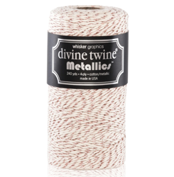 Sznurek - Metallic Rose Gold Vintage - Divine Twine - 1 m