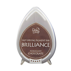 Szybkoschnący tusz pigmentowy Brilliance Drop - Pearlescent Chocolate - Tsukineko