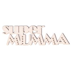Tekturka - napis Super MUMMA  - Scrapiniec