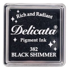 Tusz metaliczny Delicata Small - Black Shimmer - czarny