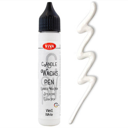 Wachs Pen - Viva Decor - biały wosk w pisaku do świec