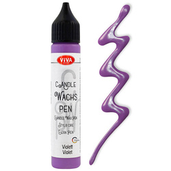 Wachs Pen - Viva Decor - fioletowy  wosk w pisaku do świec