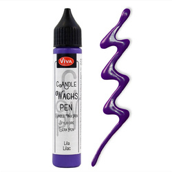 Wachs Pen - Viva Decor - lila  wosk w pisaku do świec