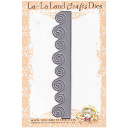 Wykrojnik - La-La Land Crafts - Wave fale border