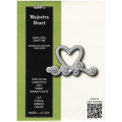 Wykrojnik - Poppystamps - Majestra Heart / serce