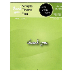 Wykrojnik - Poppystamps - Simple Thank You