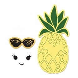 Wykrojnik Sizzix Framelits + stempel - Sunny Pineapple - ananas