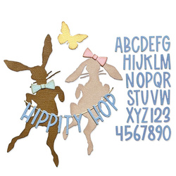 Wykrojnik Sizzix Thinlits - Hippity Hop by Tim Holtz