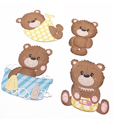 Wykrojnik - StudioLight - Bear Accessories Friendz nr 156 akcesoria do misia