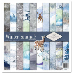 Zestaw papierów 30x30 - Itd Collection - Winter animals