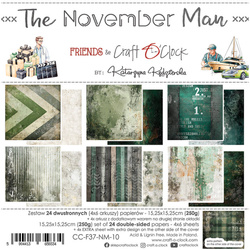 Zestaw papierów do scrapbookingu 15x15 - Craft o'clock - November Man