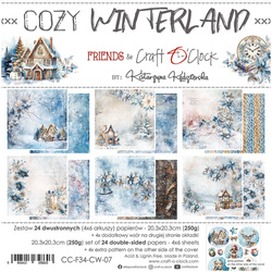 Zestaw papierów do scrapbookingu 20,3x20,3 - Craft o'clock - Cozy Winterland