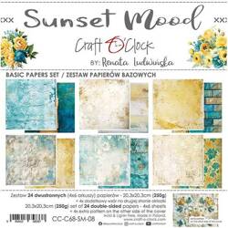 Zestaw papierów do scrapbookingu 20,3x20,3 - Craft o'clock - Sunset Mood - BASIC