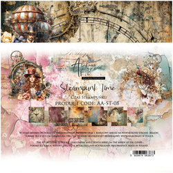 Zestaw papierów do scrapbookingu 20x20 - Alchemy of Art - Steampunk Time