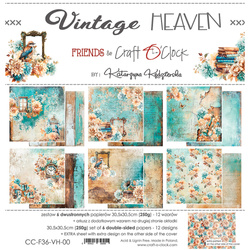 Zestaw papierów do scrapbookingu 30,5x30,5 - Craft o'clock - Vintage Heaven