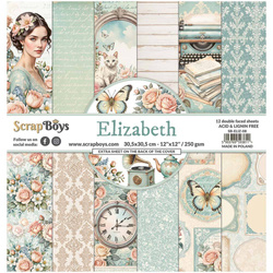 Zestaw papierów do scrapbookingu 30x30 - Scrapboys - Elizabeth