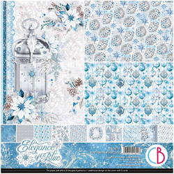 Zestaw papierów do scrapbookingu 30x30cm - Ciao Bella - Elegance of Blue