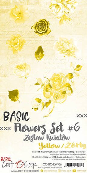 Basic Kwiatki 06 - Craft o'clock - zestaw dodatków