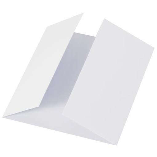 Baza do kartki z podwójną listewką biała 14x14 - Rzeczy z papieru