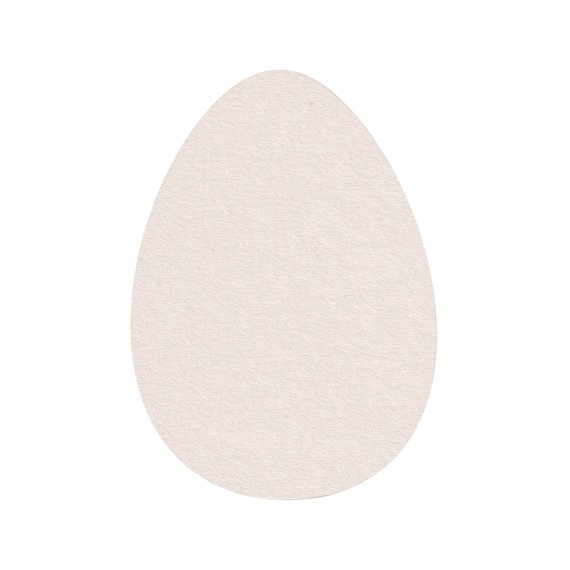 Baza kartki jajo jajko białe 15cm - Scrapiniec