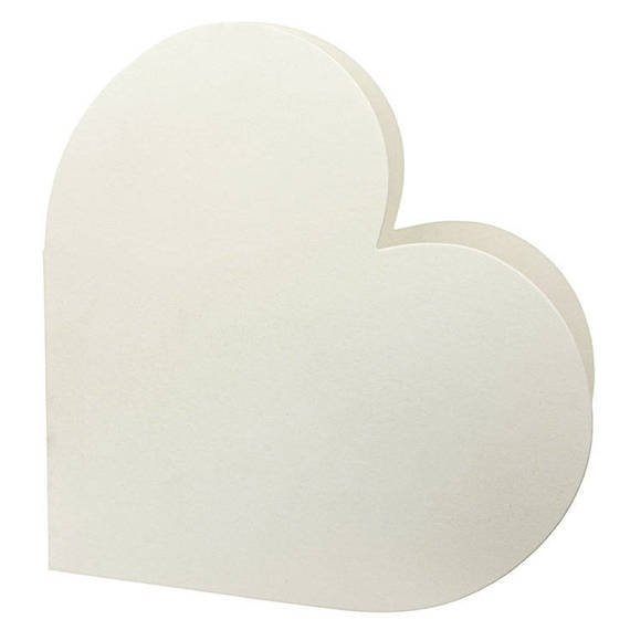 Baza serce - krem 14x14 - Rzeczy z papieru