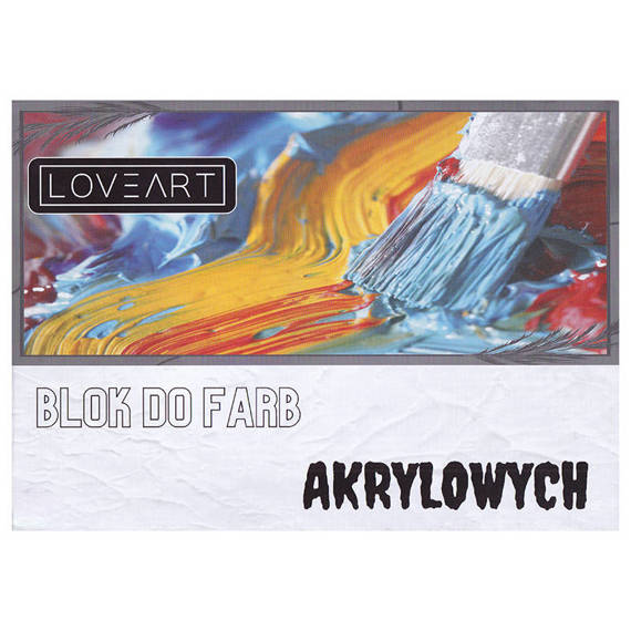 Blok do farb akrylowych Loveart 230g - A4 