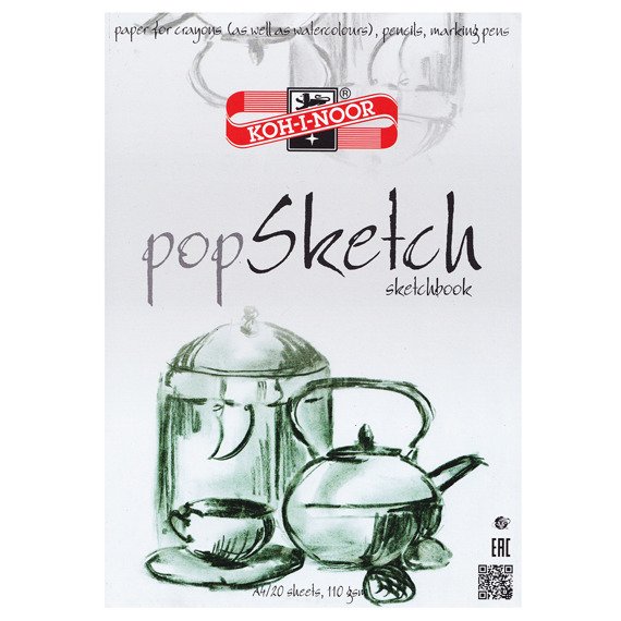 Blok szkicownik Pop Sketch Koh-I-Noor 100 g - A4, 20 arkuszy