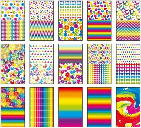 Blok z motywami Colors A4, 15ark. 80g - Happy Color
