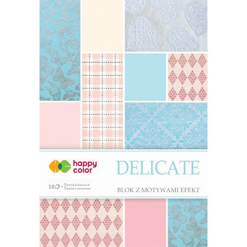 Blok z motywami do scrapbookingu Efekt Delicate 20x29cm 170-220g 10ark