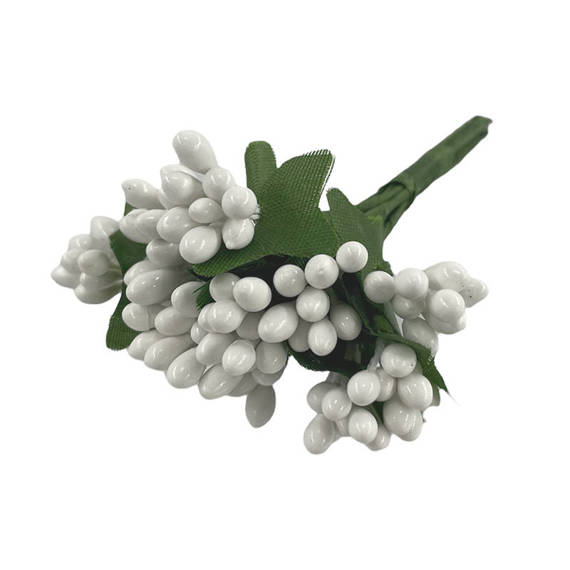 Bukiecik / ryżyk dekoracyjny biały