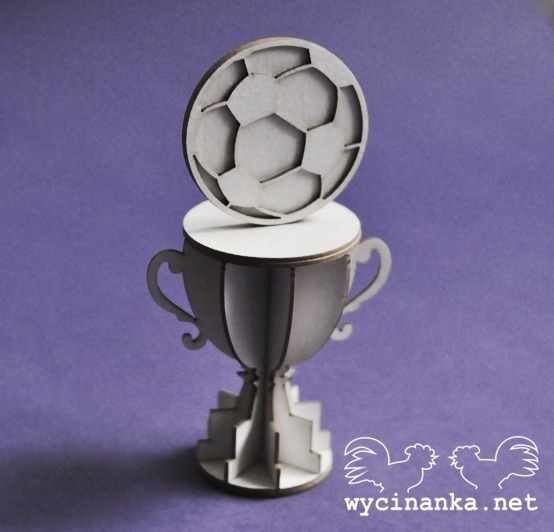 CHAMPION - puchar 3D z piłką WYC