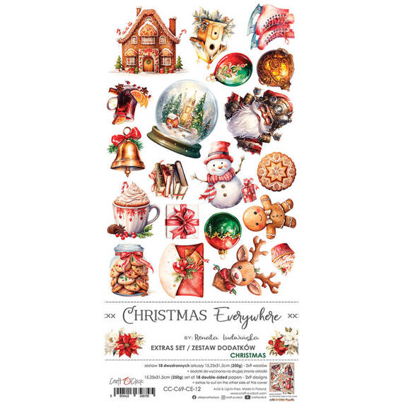 Christmas Everywhere - Craft o'clock - zestaw dodatków do scrapbookingu - CHRISTMAS