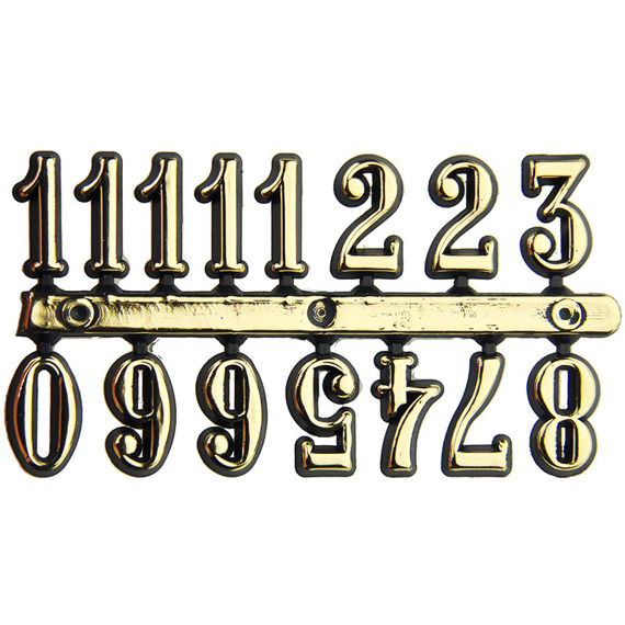 Cyfry arabskie do zegara - złote
