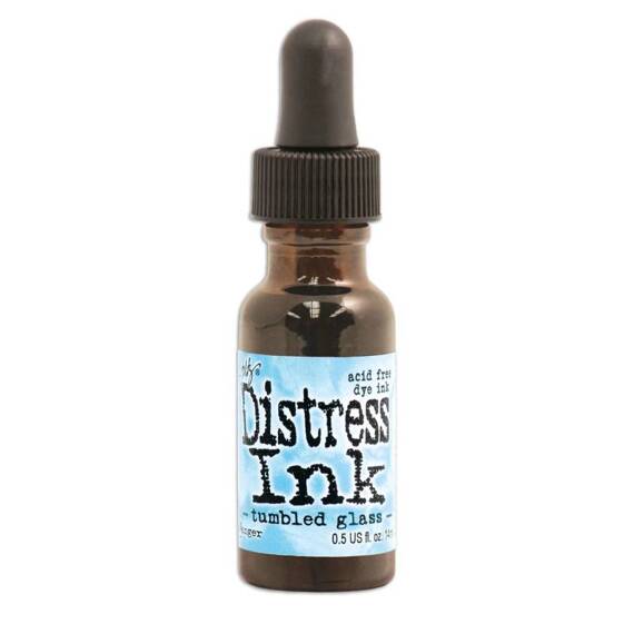 Distress Ink Reinker - Uzupełniacz do tuszu Distress Tumbled Glass