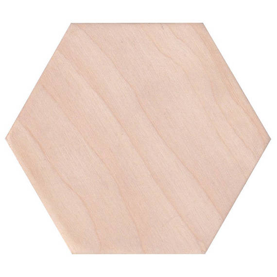 Drewniana podkładka heksagonalna 8,5x10cm Decor