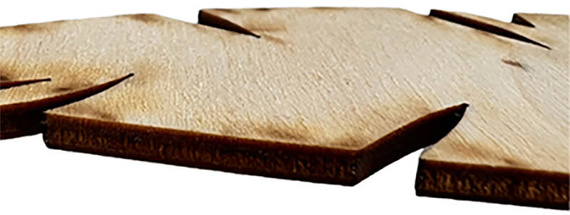 Drewniane serce stojące na podstawce wzór 1 Decor
