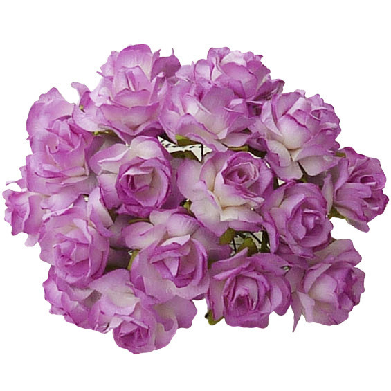 Dzikie róże - 2-tonowe fioletowe (30mm) - 50szt