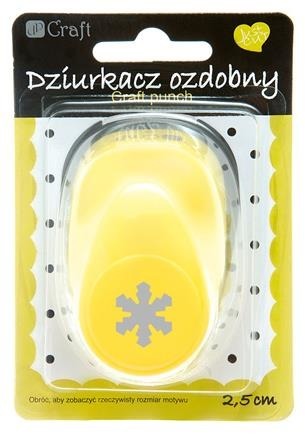 Dziurkacz ozdobny 2,5cm - śnieżynka - płatek śniegu  - DpCraft