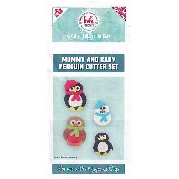 FMM Funcraft Foremki do wykrawania - Mummy & Baby Penguin Cutter Set pingwinki