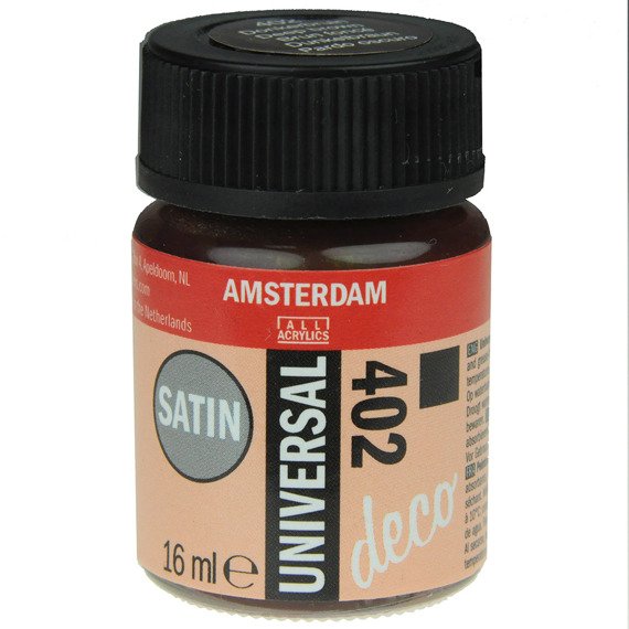 Farba Textile  Amsterdam deco 16ml Talens - 402  Deep brown - głęboki brąz