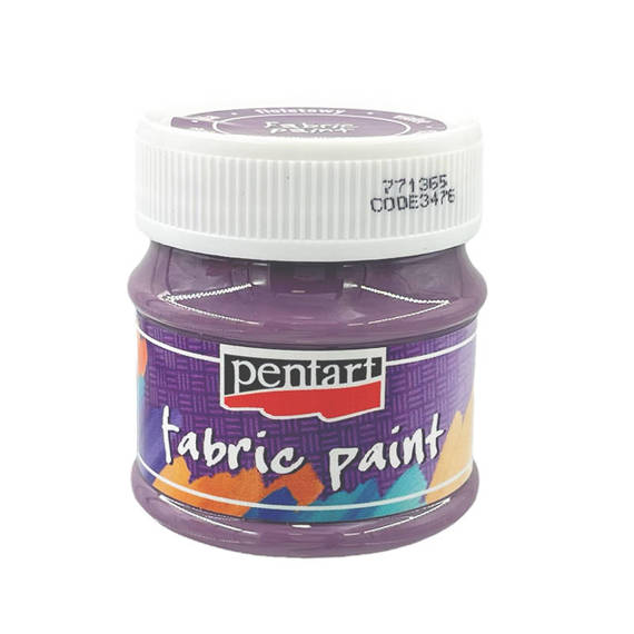 Farba do tkanin - fabric paint - fioletowa / violet 50ml - Pentart