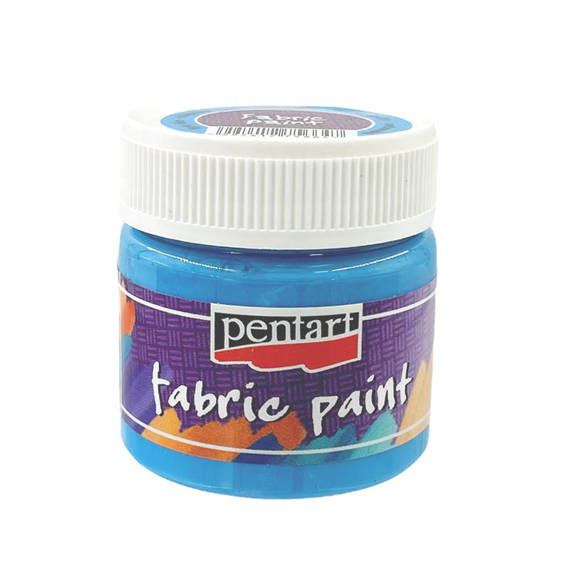 Farba do tkanin - fabric paint - jasna niebieska / light blue 50ml - Pentart