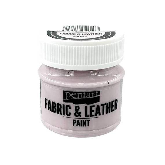 Farba do tkanin i skór - fabric & leather paint - róż wiktoriański / Victorian pink 50ml - Pentart